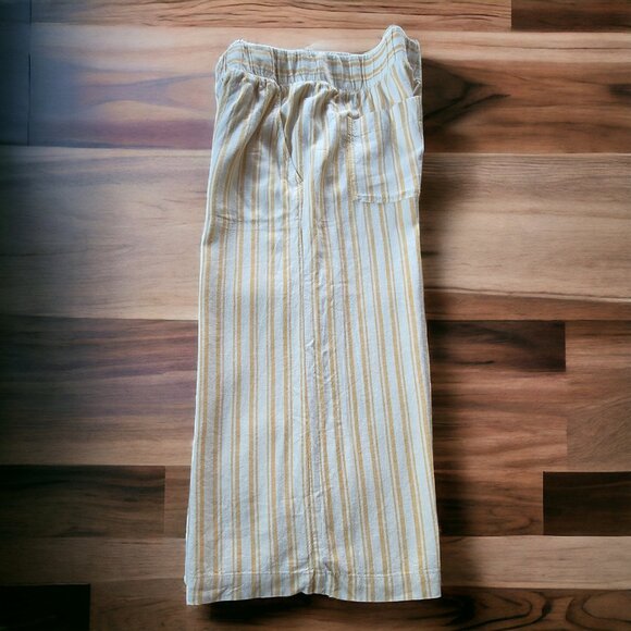 NWT CLOTH & STONE (SM) By Anthropologie Linen/Rayon Blend Cropped Wide L… - Picture 2 of 5